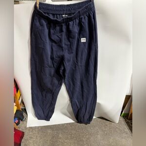 #3415-Mens Navy Blue Fleece Jogger Pants - Brand Unknown